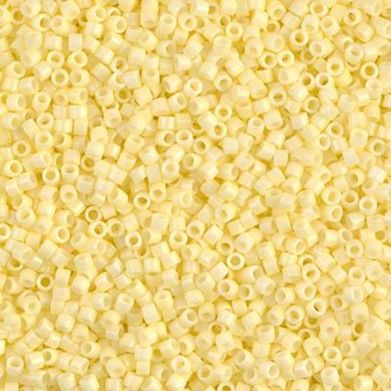 Miyuki Delica Bead 11/0, DB2101, Duracoat Opaque Light Lemon Ice, 5 grams